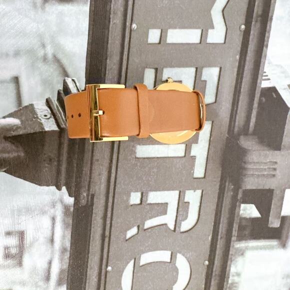 Tory Burch Reva Luggage Leather Watch | Model: TBW4020 main image 5